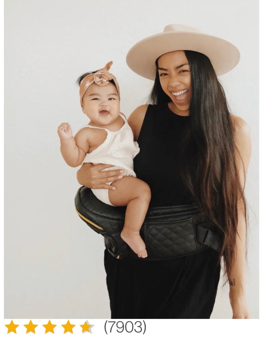 Tushbaby Hip Carrier black quilted